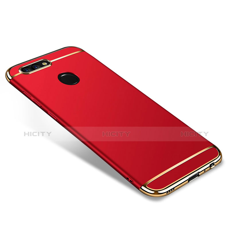 Carcasa Bumper Lujo Marco de Metal y Plastico para Huawei Nova 2 Rojo