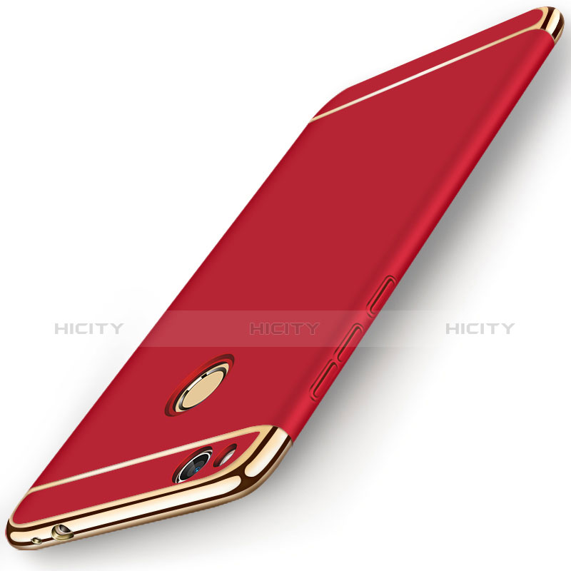 Carcasa Bumper Lujo Marco de Metal y Plastico para Huawei Nova Lite Rojo