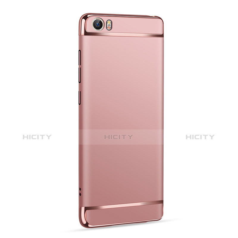 Carcasa Bumper Lujo Marco de Metal y Plastico para Xiaomi Mi 5 Oro Rosa