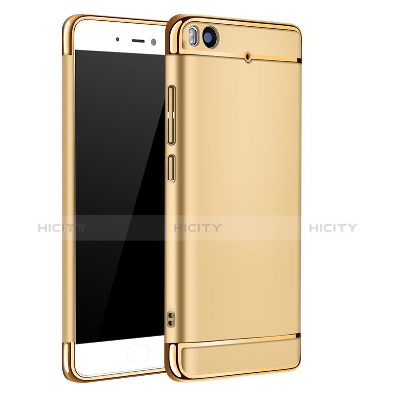 Carcasa Bumper Lujo Marco de Metal y Plastico para Xiaomi Mi 5S 4G Oro