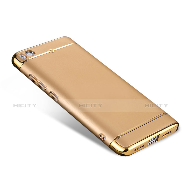 Carcasa Bumper Lujo Marco de Metal y Plastico para Xiaomi Mi 5S 4G Oro