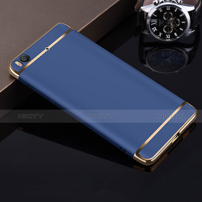 Carcasa Bumper Lujo Marco de Metal y Plastico para Xiaomi Mi 5S Azul