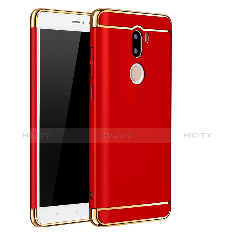 Carcasa Bumper Lujo Marco de Metal y Plastico para Xiaomi Mi 5S Plus Rojo