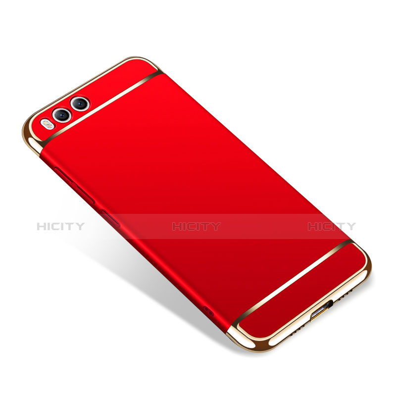 Carcasa Bumper Lujo Marco de Metal y Plastico para Xiaomi Mi 6 Rojo