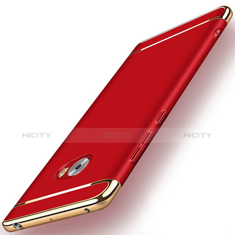 Carcasa Bumper Lujo Marco de Metal y Plastico para Xiaomi Mi Note 2 Special Edition Rojo