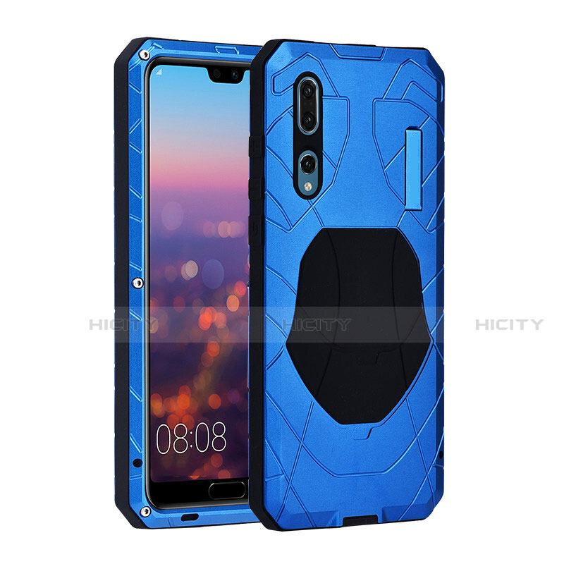 Carcasa Bumper Lujo Marco de Metal y Silicona Funda K01 para Huawei P20 Pro