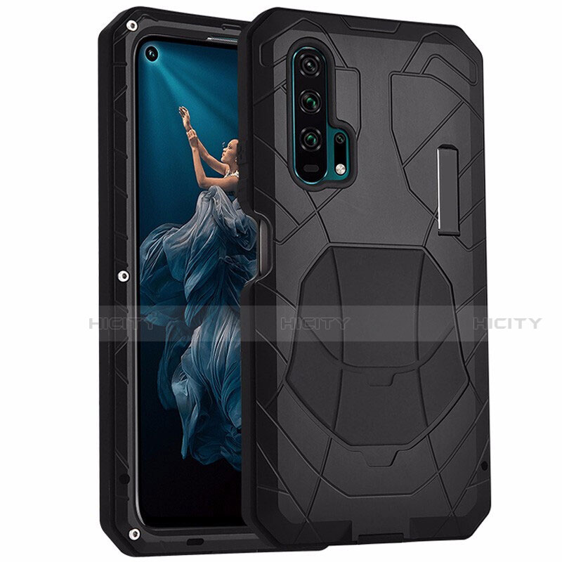 Carcasa Bumper Lujo Marco de Metal y Silicona Funda T01 para Huawei Honor 20 Pro