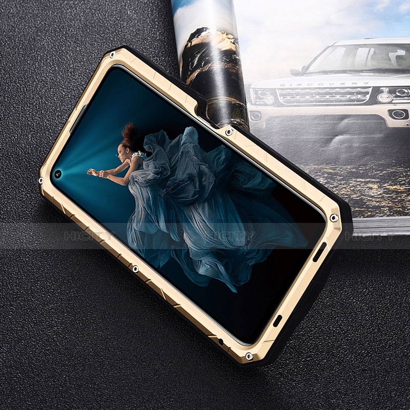 Carcasa Bumper Lujo Marco de Metal y Silicona Funda T01 para Huawei Honor 20 Pro