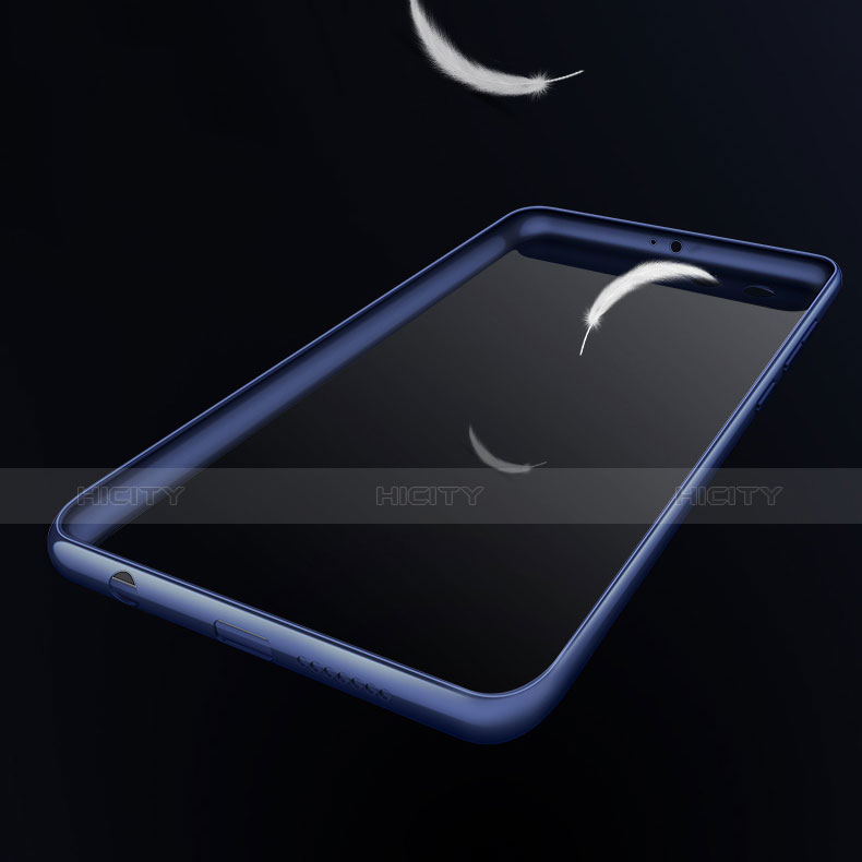 Carcasa Bumper Silicona Transparente Espejo 360 Grados para Huawei Honor 9 Premium Azul