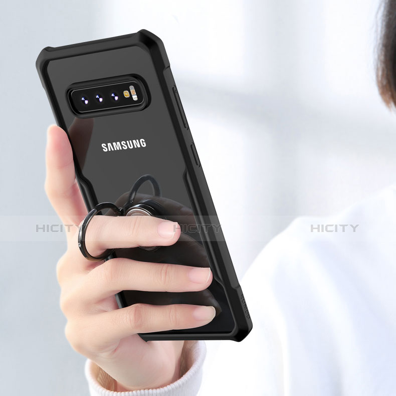 Carcasa Bumper Silicona Transparente Espejo para Samsung Galaxy S10 Negro