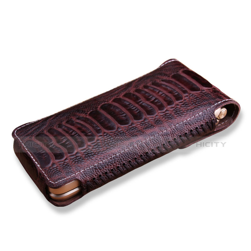 Carcasa de Cuero Cartera Cocodrilo para Samsung W(2016) Marron