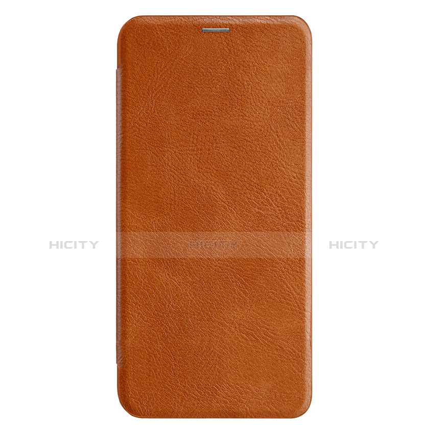 Carcasa de Cuero Cartera con Soporte F01 para Huawei Mate 20 Lite Marron