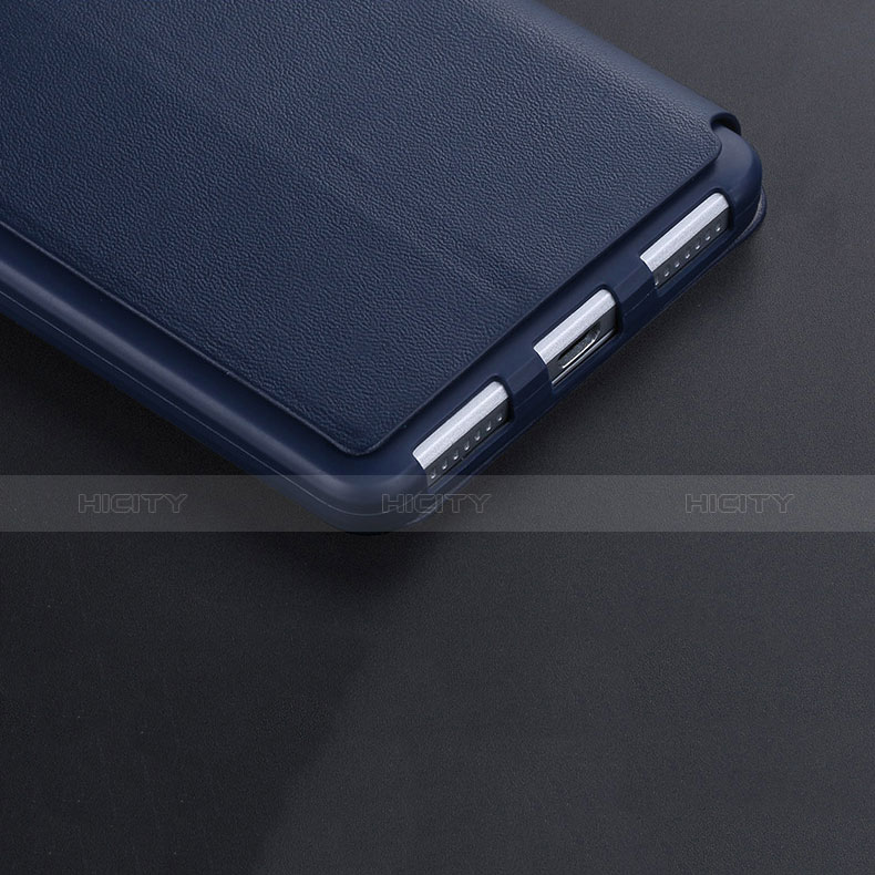 Carcasa de Cuero Cartera con Soporte L01 para Huawei Honor 7 Dual SIM Azul