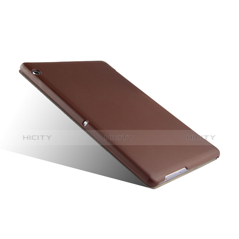 Carcasa de Cuero Cartera con Soporte L01 para Huawei MediaPad T3 10 AGS-L09 AGS-W09 Marron