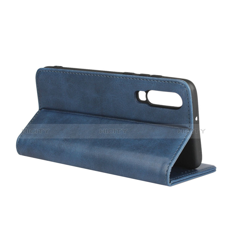 Carcasa de Cuero Cartera con Soporte L01 para Huawei P30 Azul