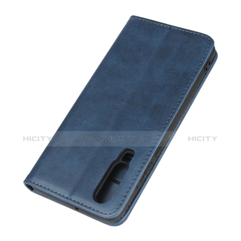 Carcasa de Cuero Cartera con Soporte L01 para Huawei P30 Azul