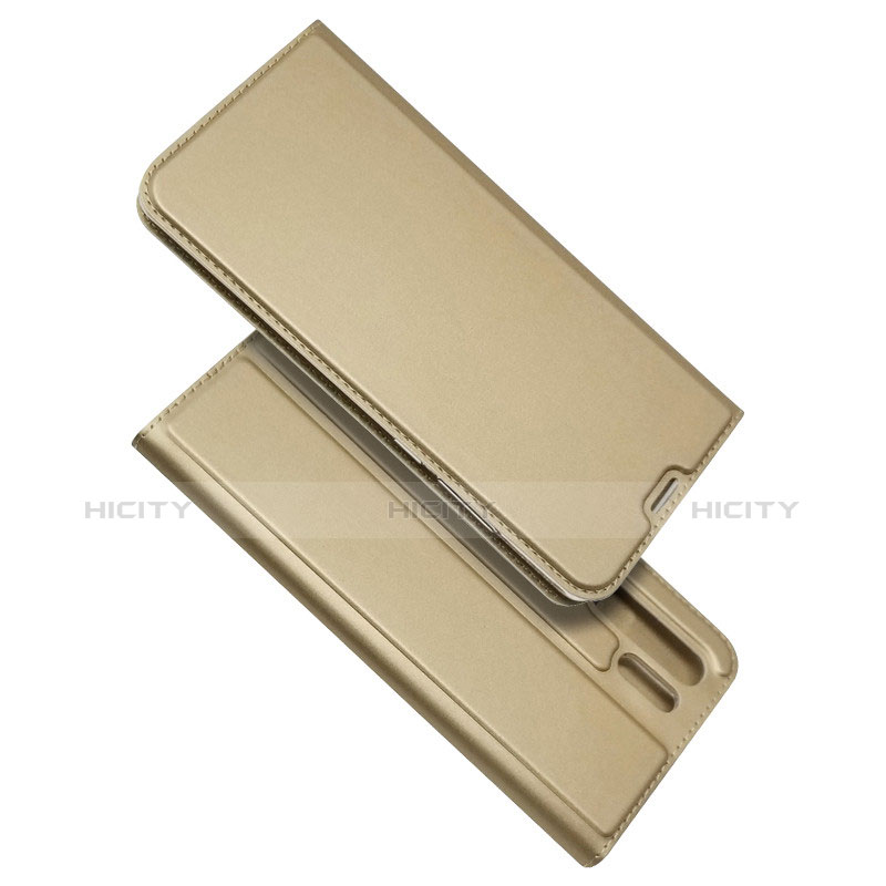 Carcasa de Cuero Cartera con Soporte L01 para Huawei P30 Pro New Edition Oro