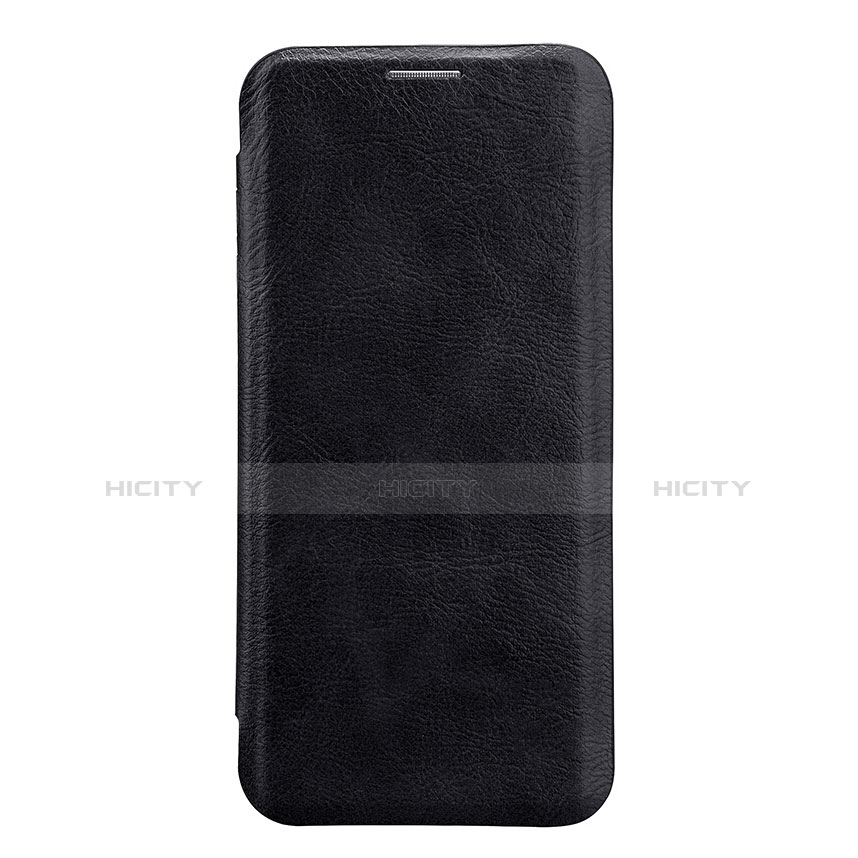 Carcasa de Cuero Cartera con Soporte L01 para Samsung Galaxy S9 Negro