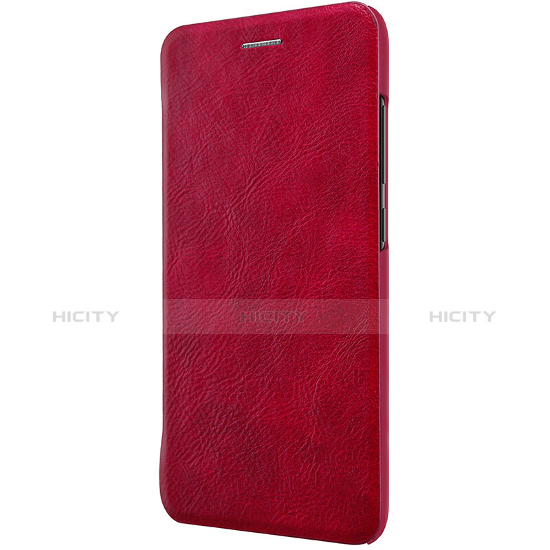 Carcasa de Cuero Cartera con Soporte L01 para Xiaomi Mi 6 Rojo