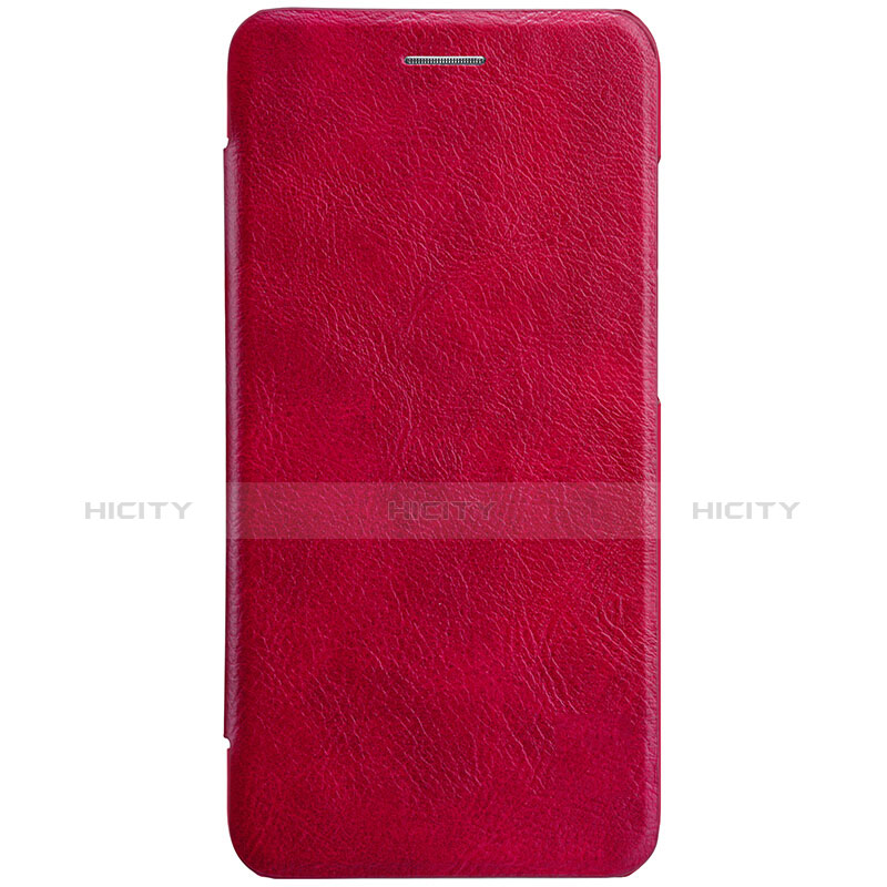 Carcasa de Cuero Cartera con Soporte L01 para Xiaomi Mi 6 Rojo