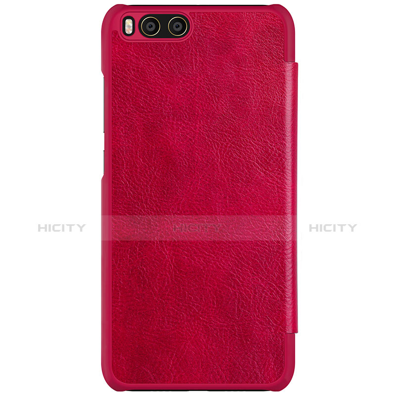 Carcasa de Cuero Cartera con Soporte L01 para Xiaomi Mi 6 Rojo