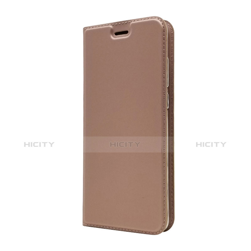 Carcasa de Cuero Cartera con Soporte L02 para Huawei P30 Oro Rosa