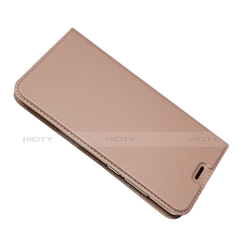 Carcasa de Cuero Cartera con Soporte L02 para Huawei P30 Oro Rosa