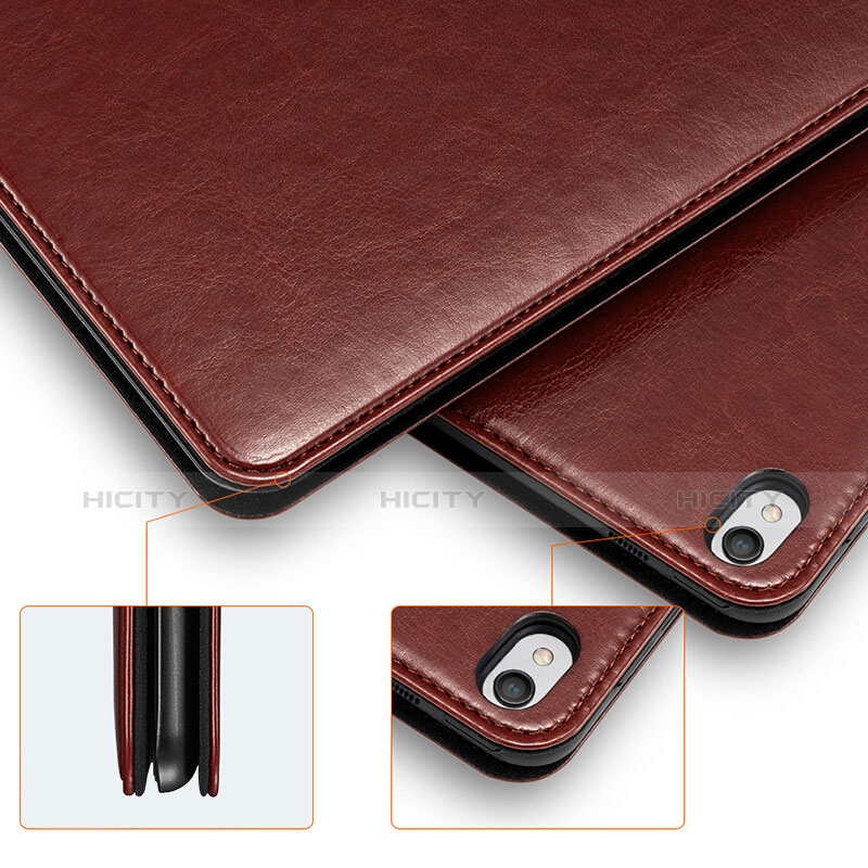 Carcasa de Cuero Cartera con Soporte L03 para Apple iPad Pro 10.5 Marron