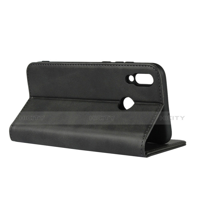 Carcasa de Cuero Cartera con Soporte L03 para Huawei Honor 10 Lite Negro