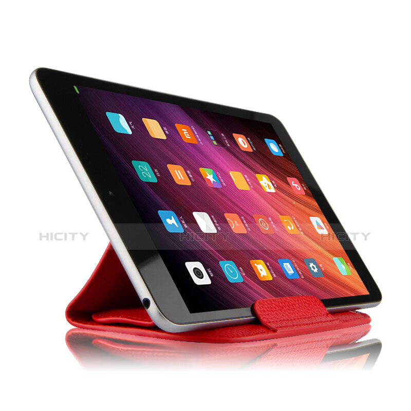 Carcasa de Cuero Cartera con Soporte L07 para Huawei MediaPad M5 8.4 SHT-AL09 SHT-W09 Rojo