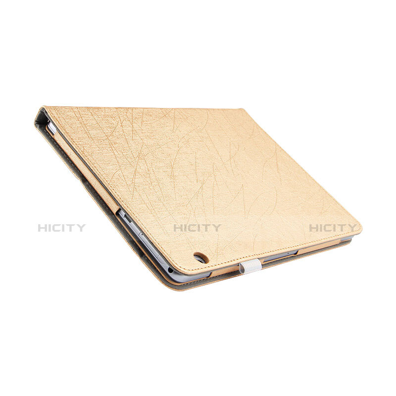 Carcasa de Cuero Cartera con Soporte L07 para Huawei MediaPad T3 10 AGS-L09 AGS-W09 Oro