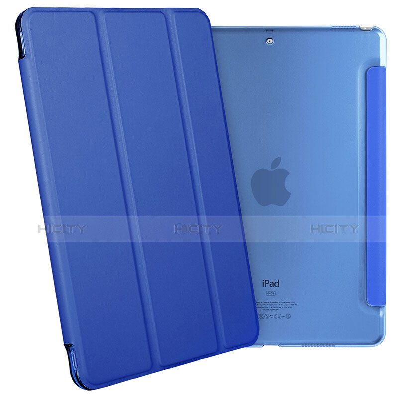 Carcasa de Cuero Cartera con Soporte para Apple iPad Pro 10.5 Azul