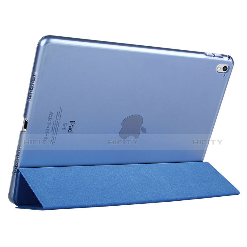 Carcasa de Cuero Cartera con Soporte para Apple iPad Pro 9.7 Azul