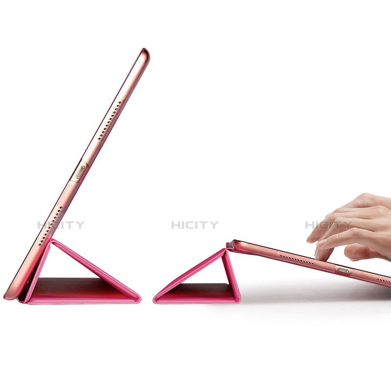 Carcasa de Cuero Cartera con Soporte para Apple iPad Pro 9.7 Rosa Roja