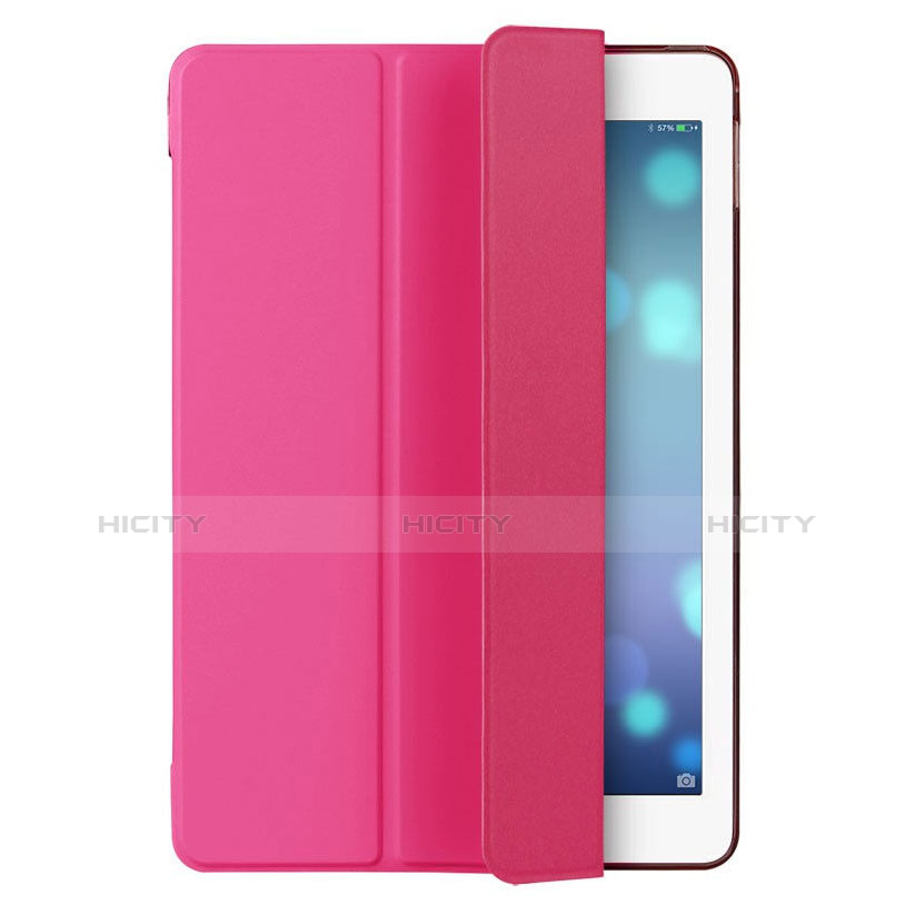 Carcasa de Cuero Cartera con Soporte para Apple iPad Pro 9.7 Rosa Roja