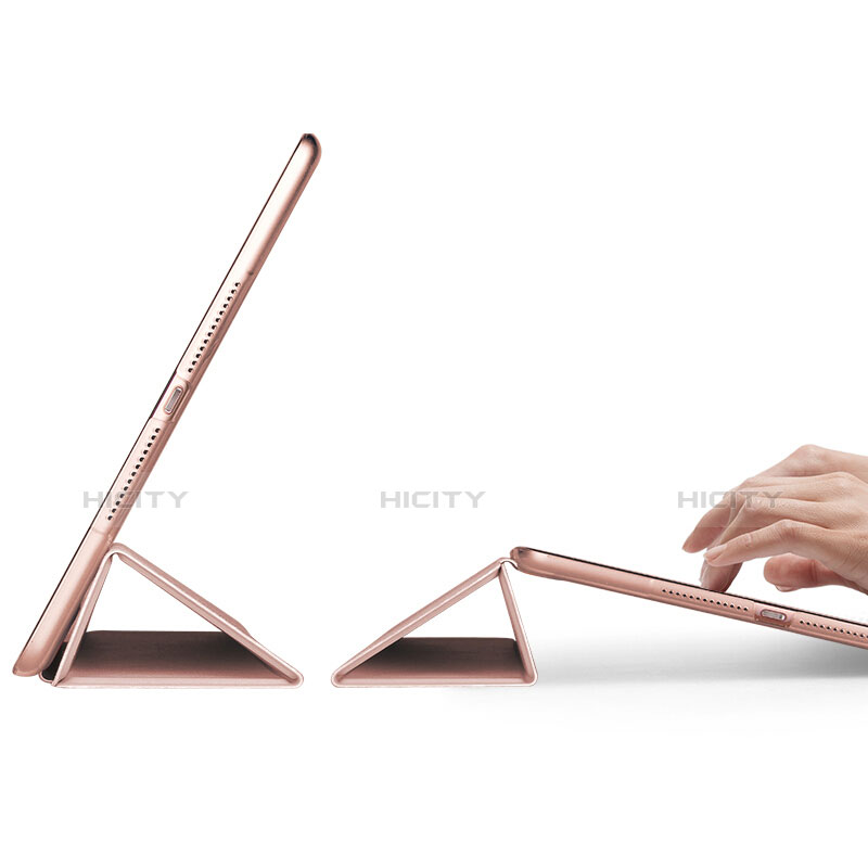 Carcasa de Cuero Cartera con Soporte para Apple New iPad Pro 9.7 (2017) Oro Rosa