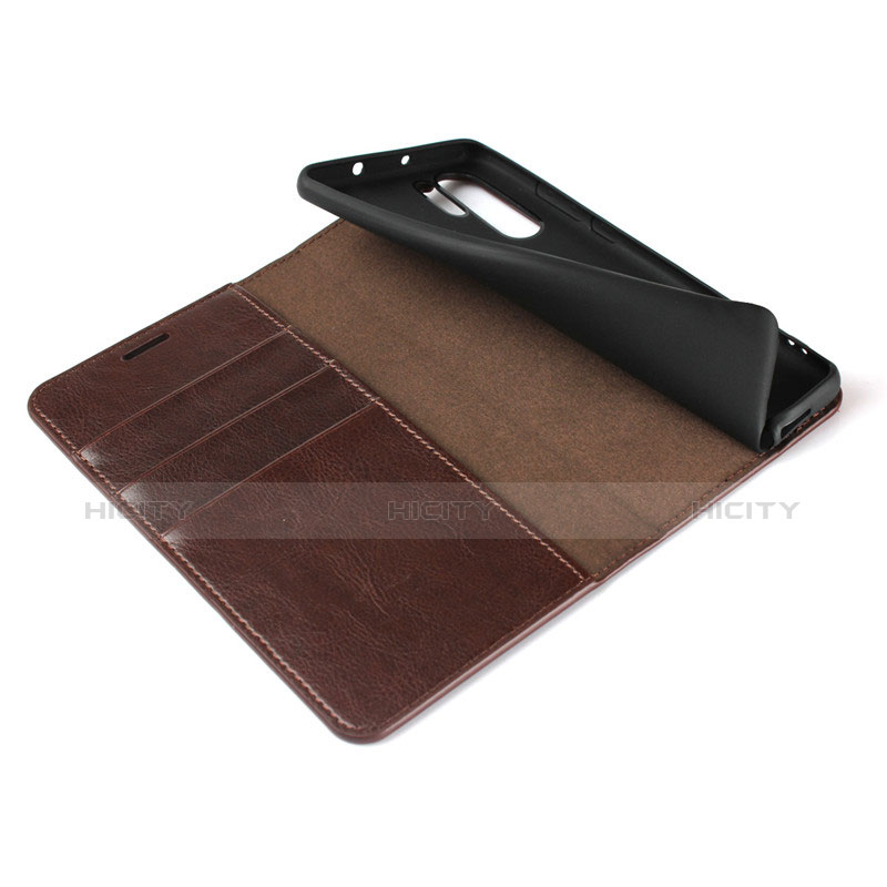 Carcasa de Cuero Cartera con Soporte para Huawei P30 Pro New Edition Marron