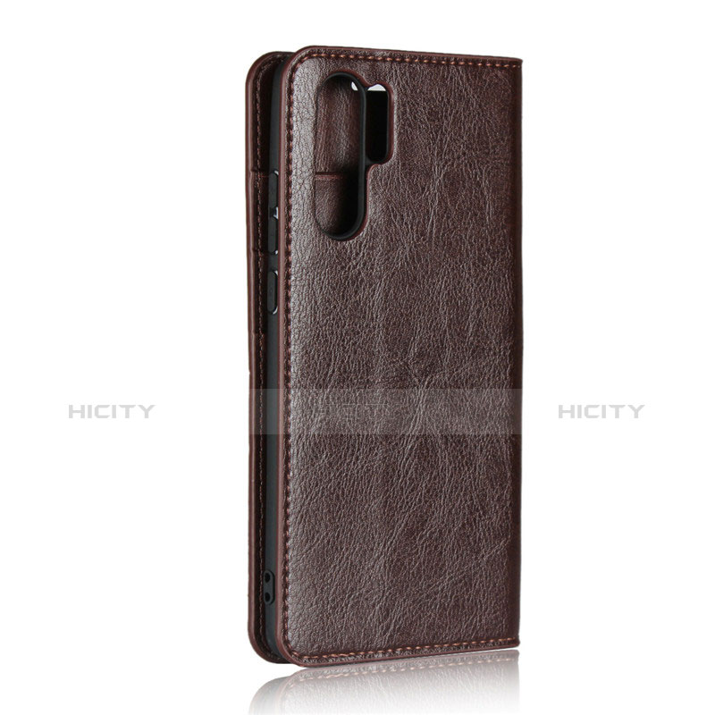 Carcasa de Cuero Cartera con Soporte para Huawei P30 Pro New Edition Marron