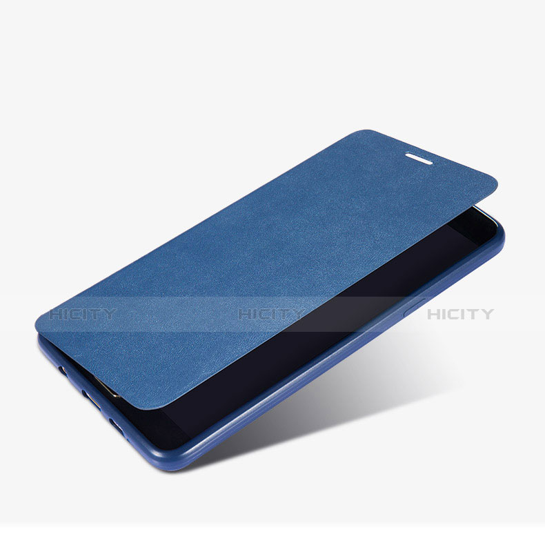 Carcasa de Cuero Cartera con Soporte para Samsung Galaxy A9 (2016) A9000 Azul