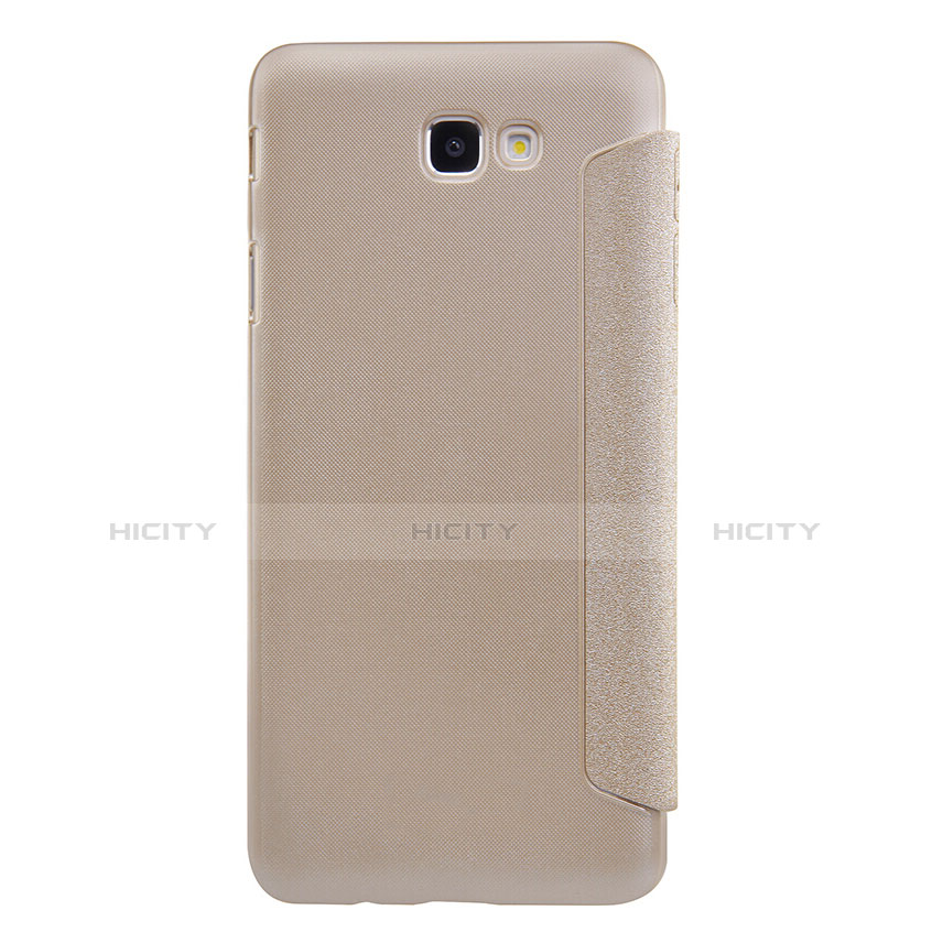 Carcasa de Cuero Cartera con Soporte para Samsung Galaxy On5 (2016) G570 G570F Oro