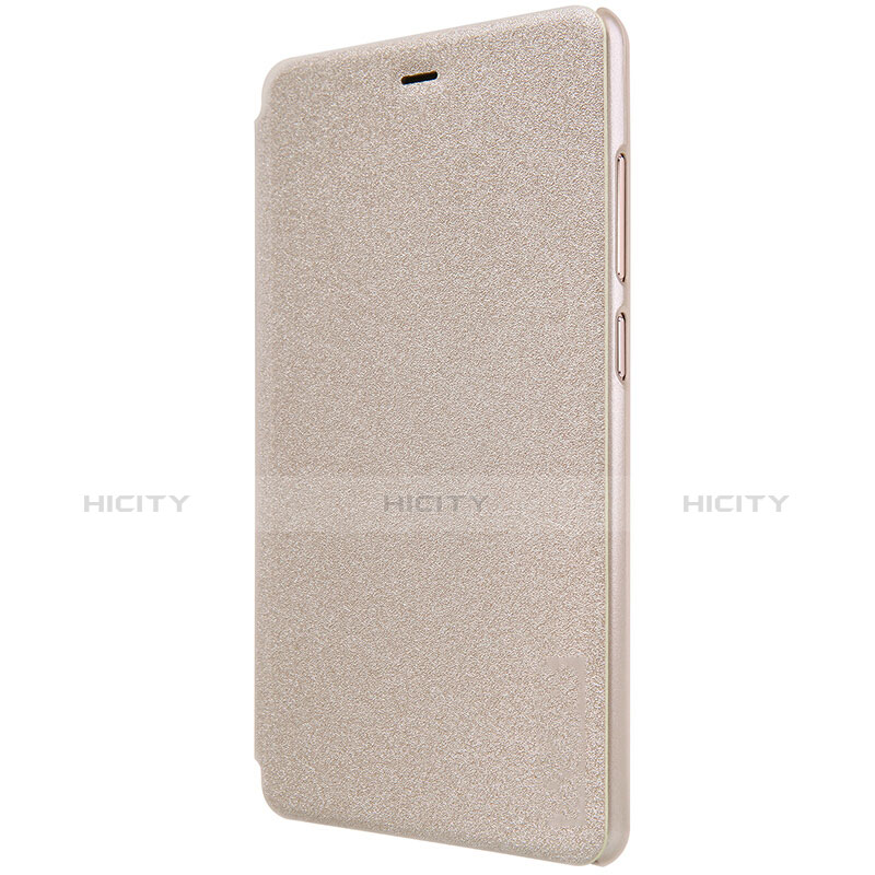 Carcasa de Cuero Cartera con Soporte para Xiaomi Mi 4S Oro