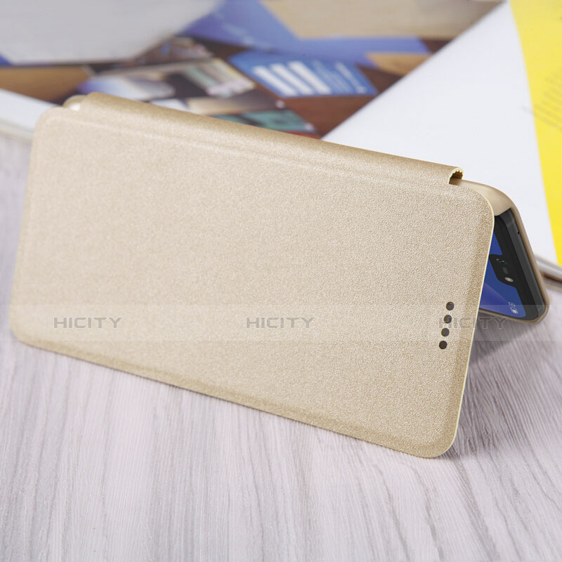 Carcasa de Cuero Cartera con Soporte para Xiaomi Mi 8 Lite Oro