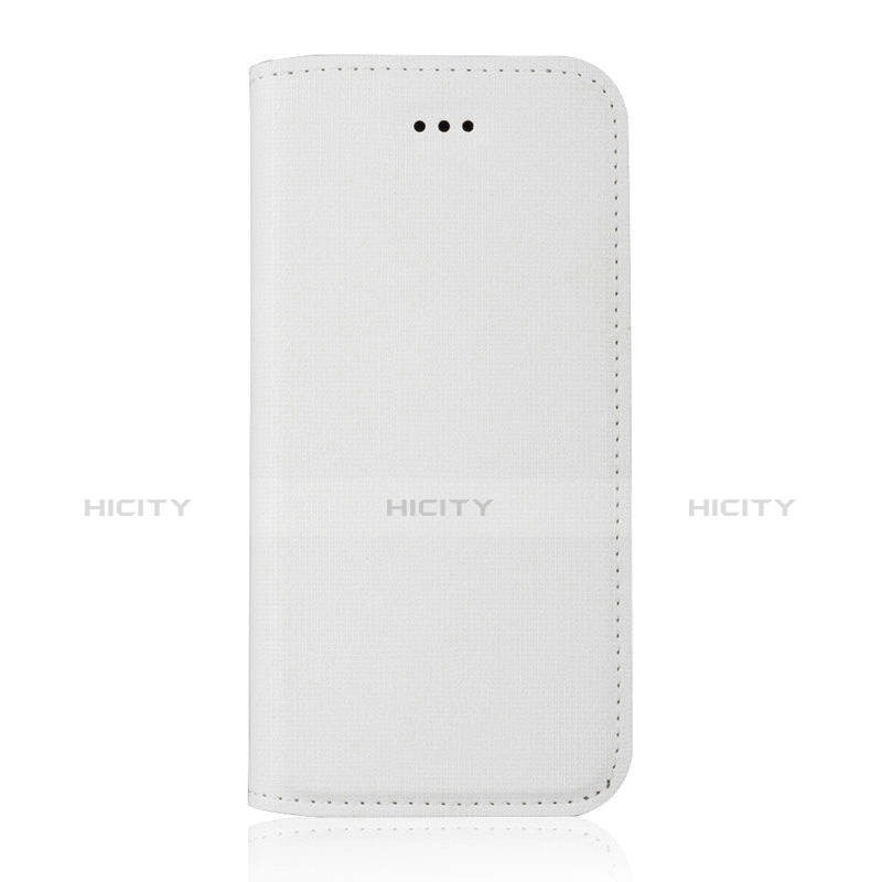 Carcasa de Cuero Cartera para Apple iPhone 5C Blanco