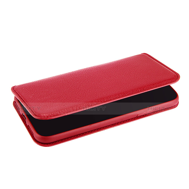 Carcasa de Cuero Cartera para Apple iPhone Xs Max Rojo