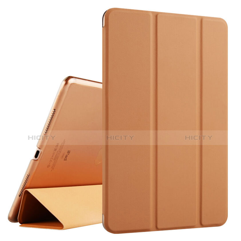 Carcasa de Cuero Flip con Soporte para Apple iPad Pro 9.7 Marron