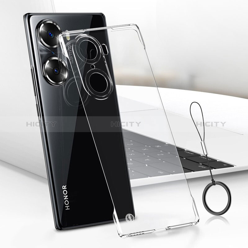 Carcasa Dura Cristal Plastico Funda Rigida Sin Marco Transparente H01 para Huawei Honor 60 Pro 5G Claro