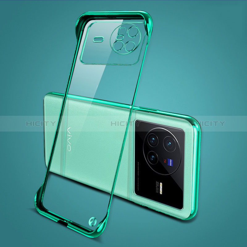 Carcasa Dura Cristal Plastico Funda Rigida Sin Marco Transparente H01 para Vivo X80 5G