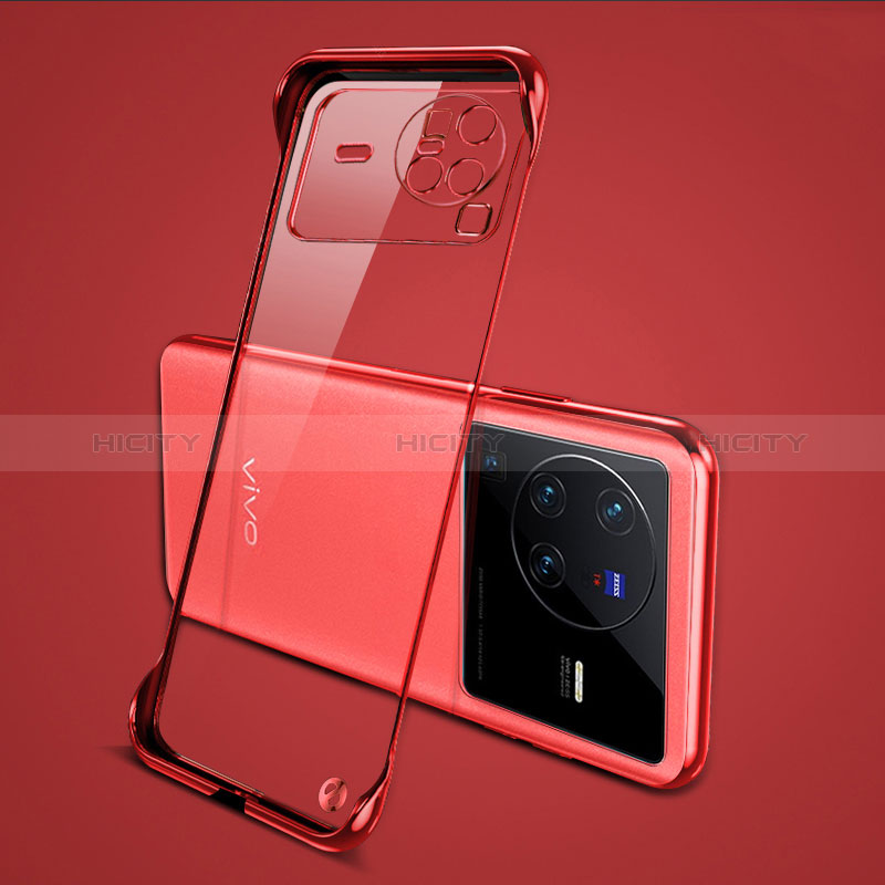 Carcasa Dura Cristal Plastico Funda Rigida Sin Marco Transparente H01 para Vivo X80 Pro 5G