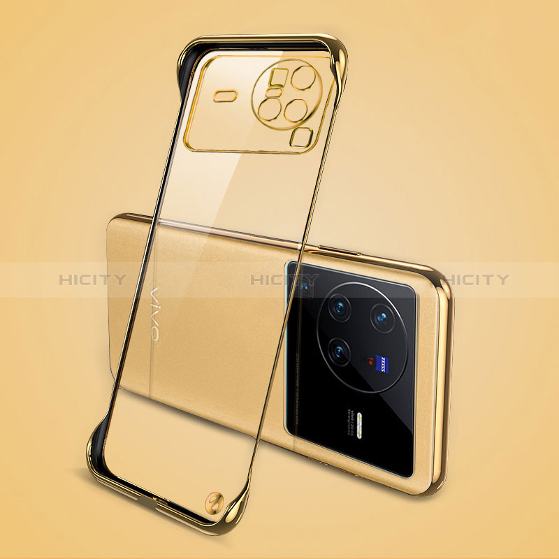 Carcasa Dura Cristal Plastico Funda Rigida Sin Marco Transparente H01 para Vivo X80 Pro 5G