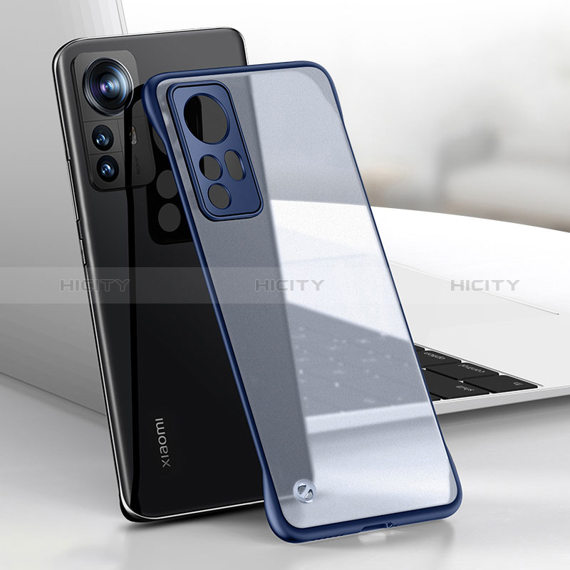 Carcasa Dura Cristal Plastico Funda Rigida Sin Marco Transparente H01 para Xiaomi Redmi Note 12S Azul